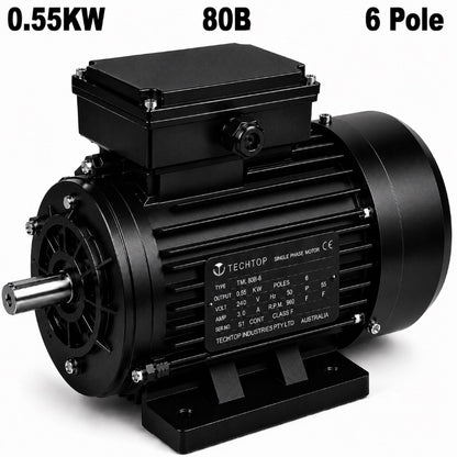 Techtop TAI 0.55kW 6 pole 80B three phase electric motor