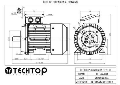 techtop-tai-90-frame-b34-foot-face-mount-dimensions